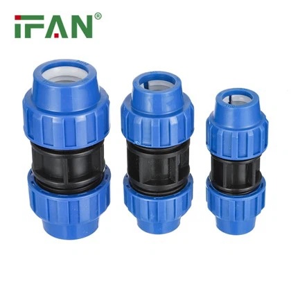 PP Compression Coupling rau PE yeeb nkab Irrigation Systems