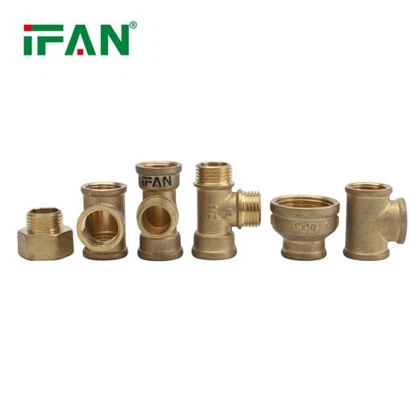 Precision-Ua Brass Fittings Rau Cov Haujlwm Kev Cai